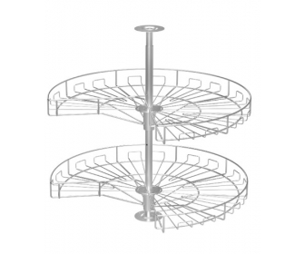 Półka obrotowa 3/4 750 srebrna P22