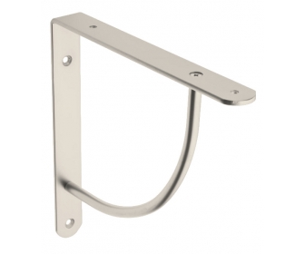 GTV PP-LUK-00-02 Podpórka do półki ze wzmocnieniem łukowym, satyna