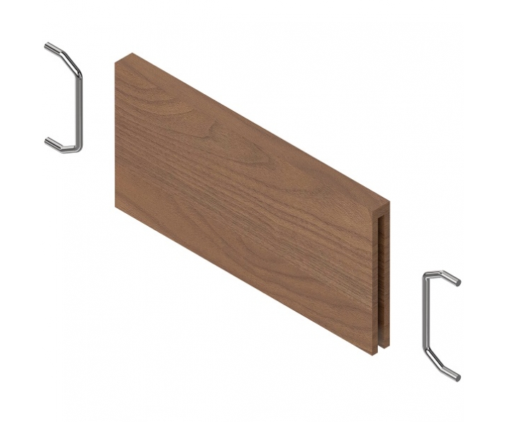 AMBIA-LINE listwa poprzeczna do szuflady standardowej LEGRABOX (ZC7SXXXRH1), w opcji drewnopodobnej, Orzech Tenn. jasny ST15