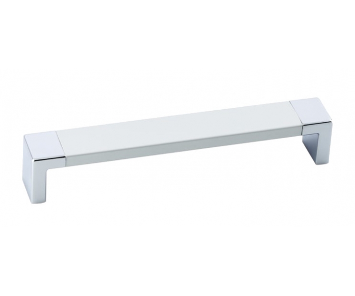 Uchwyt meblowy aluminium anoda naturalna-chrom połysk 160mm  ENCATO Nomet