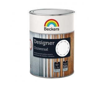 Beckers Emalia do drewna i metalu white 0,5L