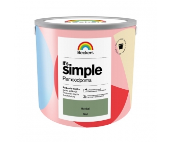 BECKERS IT S SIMPLE HERBAL 2,5L plamoodporna zielona farba do ścian i sufitów