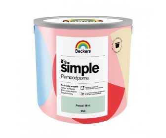 BECKERS IT S SIMPLE PASTEL MINT 2,5L plamoodporna zielony farba do ścian i sufitów