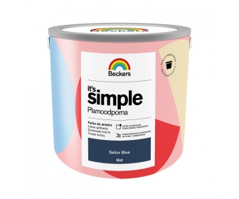 BECKERS IT S SIMPLE SAILOR BLUE 2,5L plamoodporna granatowa farba do ścian i sufitów