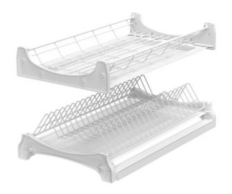 NOMET W-2507-400B.P1 Ociekarka dwupoziomowa "lux" 400 P1 BIAŁA