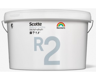 Beckers Scotte R2 Takfarg 4L biała antyrefleksyjna farba do sufitów