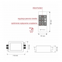 DESIGN LIGHT Sterownik (Ściemniacz) LEVEL z pilotem RF max 8A/12-24V DC