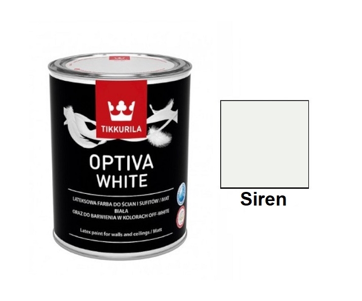 Tikkurila Optiva White 0,9L kolor Siren