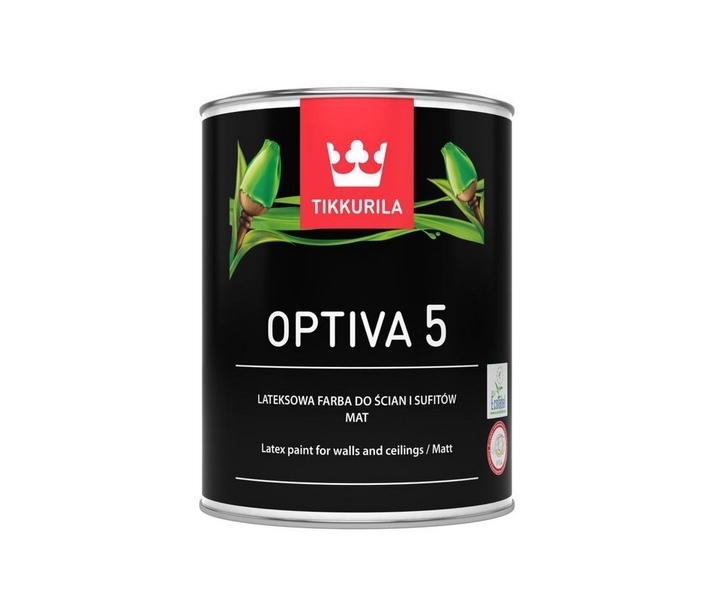 Tikkurila optiva matt 5 farba lateksowa 0,45 baz A