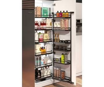 PEKA 001.53.KPL/A TANDEM ARENA STYLE 1700/ 500/ 6+6/ ANTRACYT, obszerne cargo otwierane jak lodówka