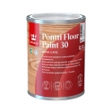 TIKKURILA Pontti Floor Paint 30 baza A 0,9L, kryjąca farba do podłóg drewnianych, półmat