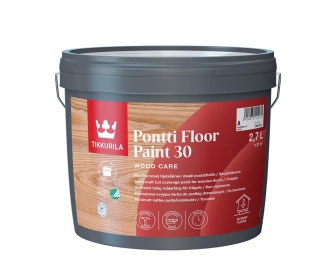 TIKKURILA Pontti Floor Paint 30 baza A 2,7L kryjąca farba do podłóg drewnianych, półmat