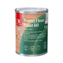 TIKKURILA Pontti Floor Paint 60 baza A 0,9L półpołysk, kryjąca farba do podłóg drewnianych