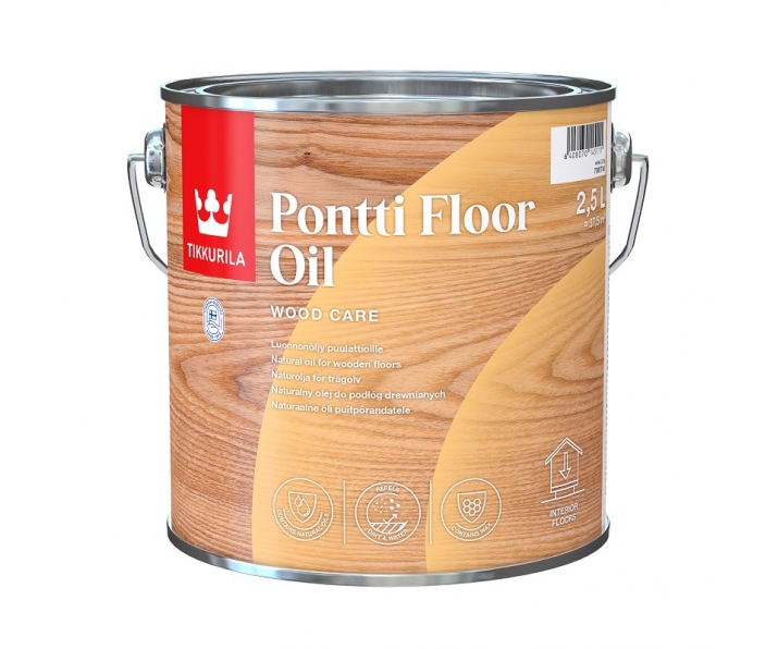 TIKKURILA Pontti Floor Oil 2,5L olej do podłóg drewnianych bezbarwny