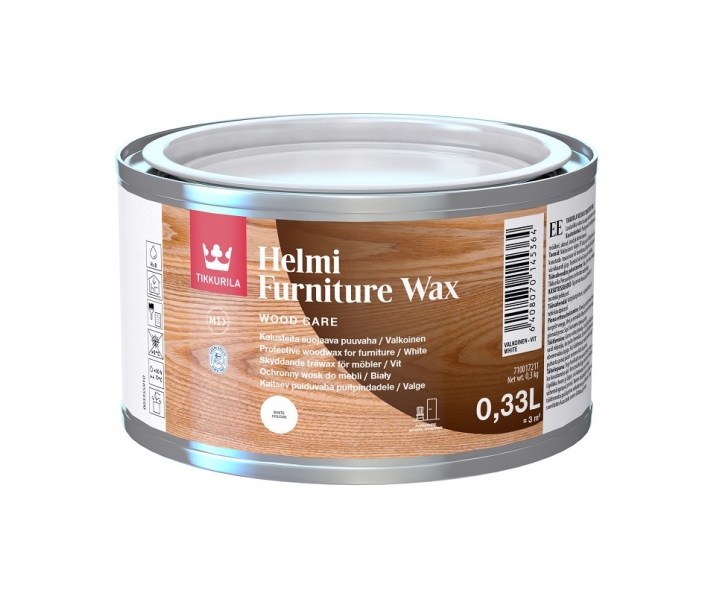 TIKKURILA Helmi Furniture wax 0,33L wosk do mebli drewnianych, biały